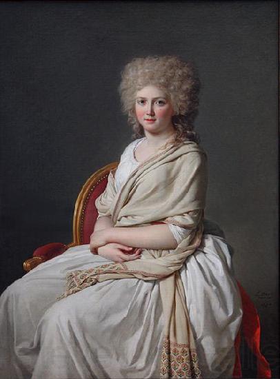 Jacques-Louis David Portrait of Anne-Marie-Louise Thelusson, Countess of Sorcy Norge oil painting art